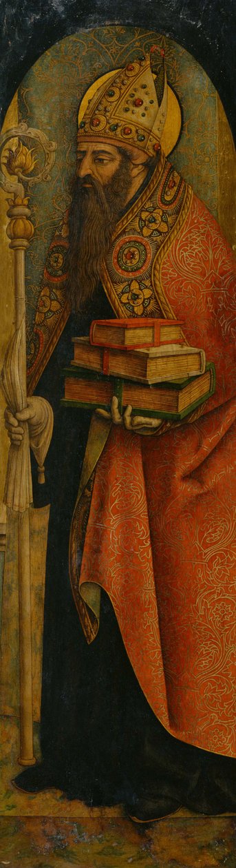 Szent Ágoston, 1480-as évek alkotó: Carlo Crivelli