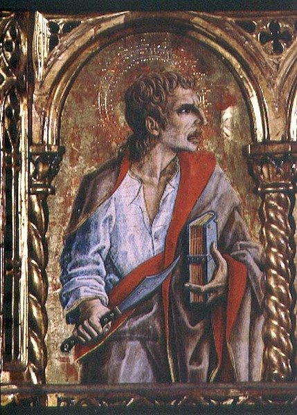 Szent Bertalan, részlet a Sant