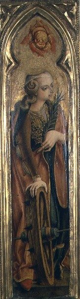 Alexandriai Szent Katalin (tempera, tábla) alkotó: Carlo Crivelli