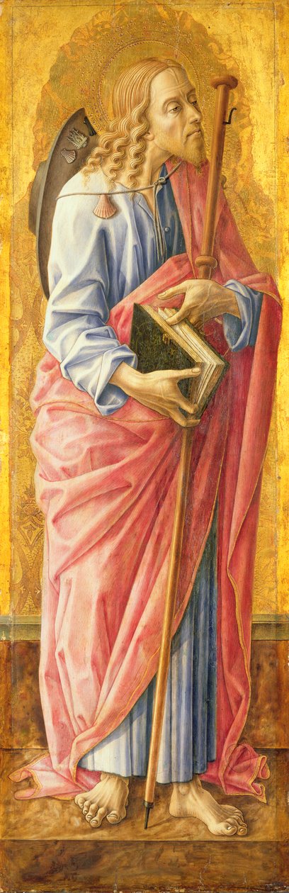 Nagy Szent Jakab (tempera a panelen) alkotó: Carlo Crivelli