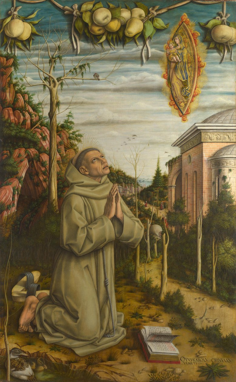Boldog Gabriele látomása, 1489 alkotó: Carlo Crivelli