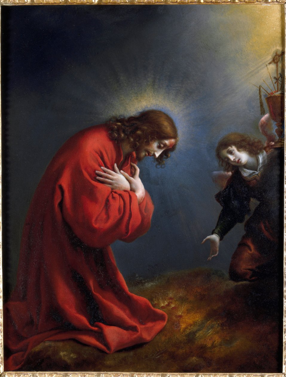 Carlo Dolci (1616-1686) Krisztus az olajfák kertjében festménye: 17. századi gének, Musei di Strada Nuova (ex Palazzo Rosso) alkotó: Carlo Dolci