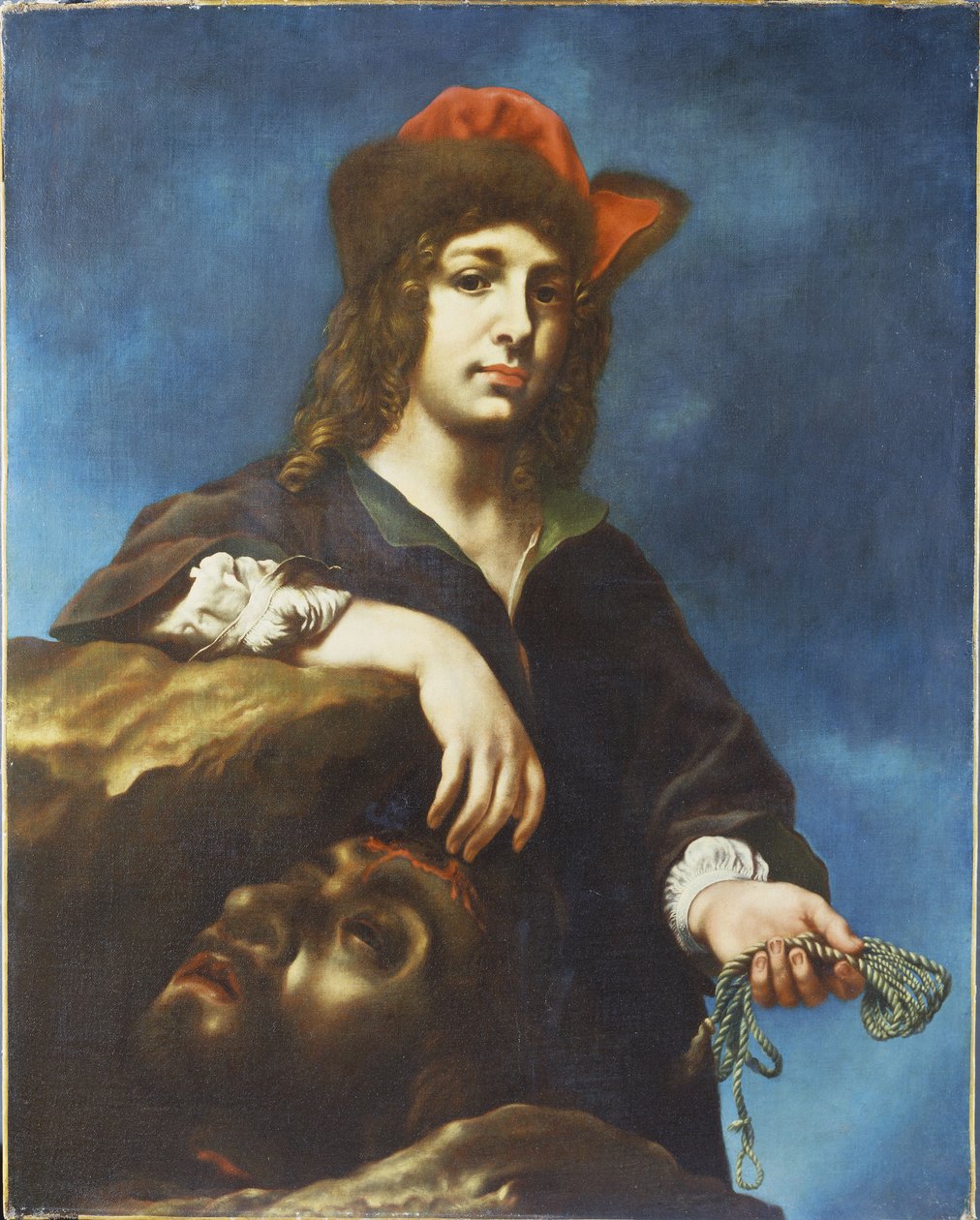 Dávid Góliát fejével alkotó: Carlo Dolci