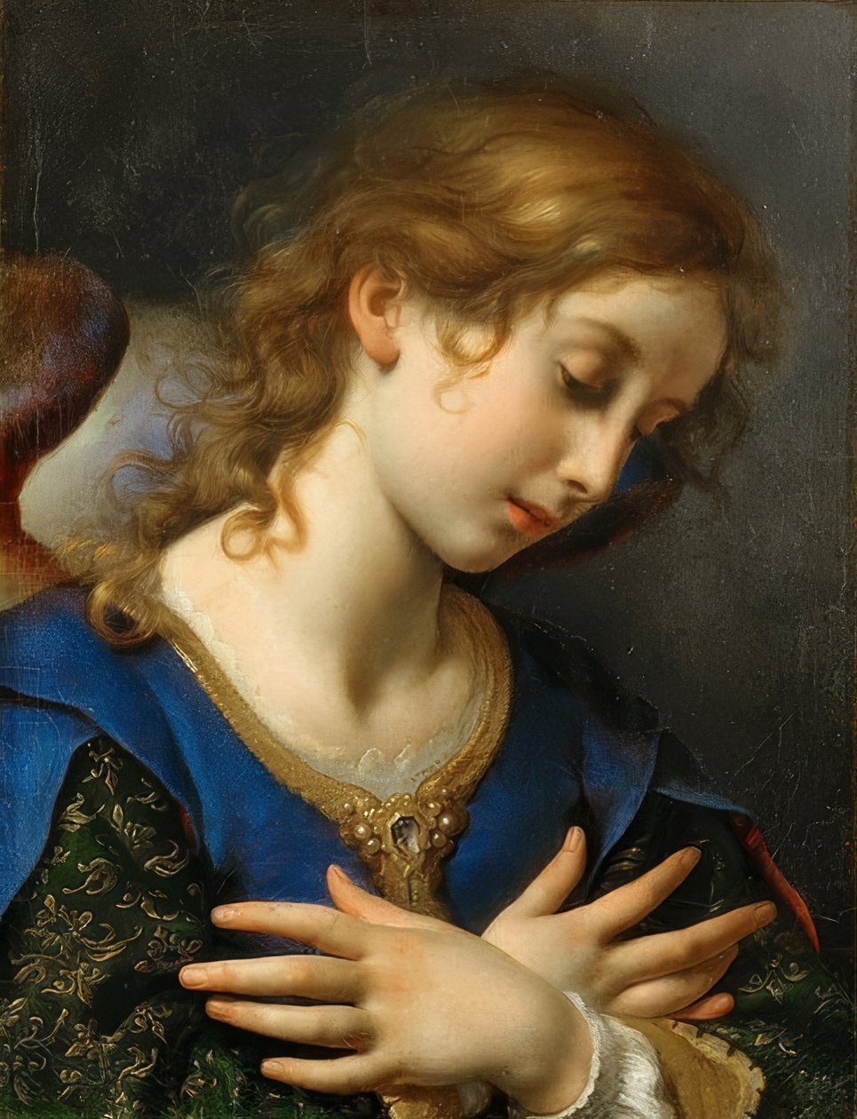 Az Angyali üdvözlet angyala. 1653 körül alkotó: Carlo Dolci