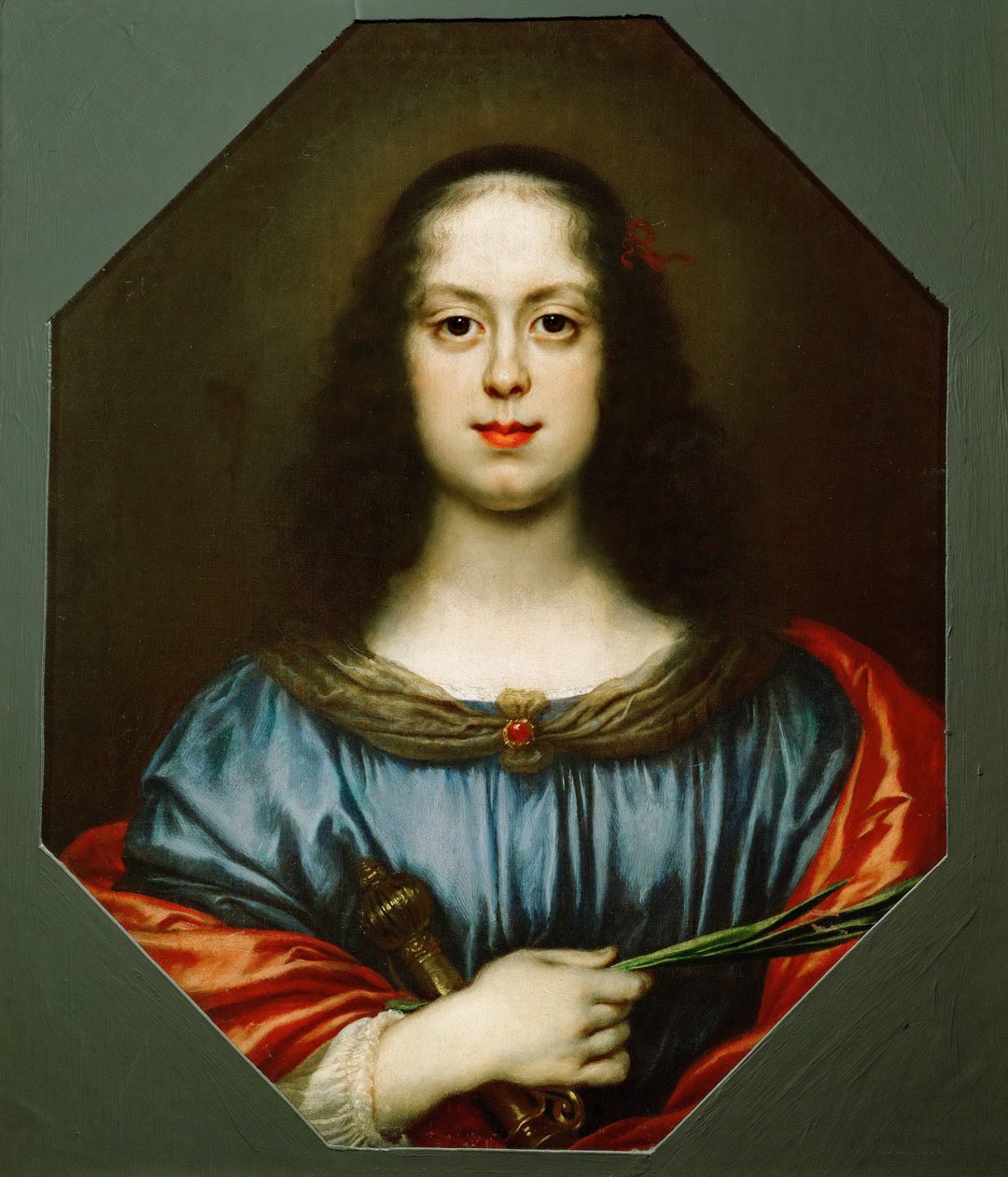 Vittoria della Rovere portréja 1622-1694 Szent Katalinként, 1640-es évek alkotó: Carlo Dolci