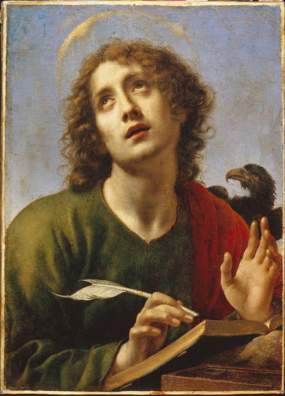 Szent János apostol (János apostol). Carlo Dolci (1616-1686) festménye, olaj, vászon alkotó: Carlo Dolci