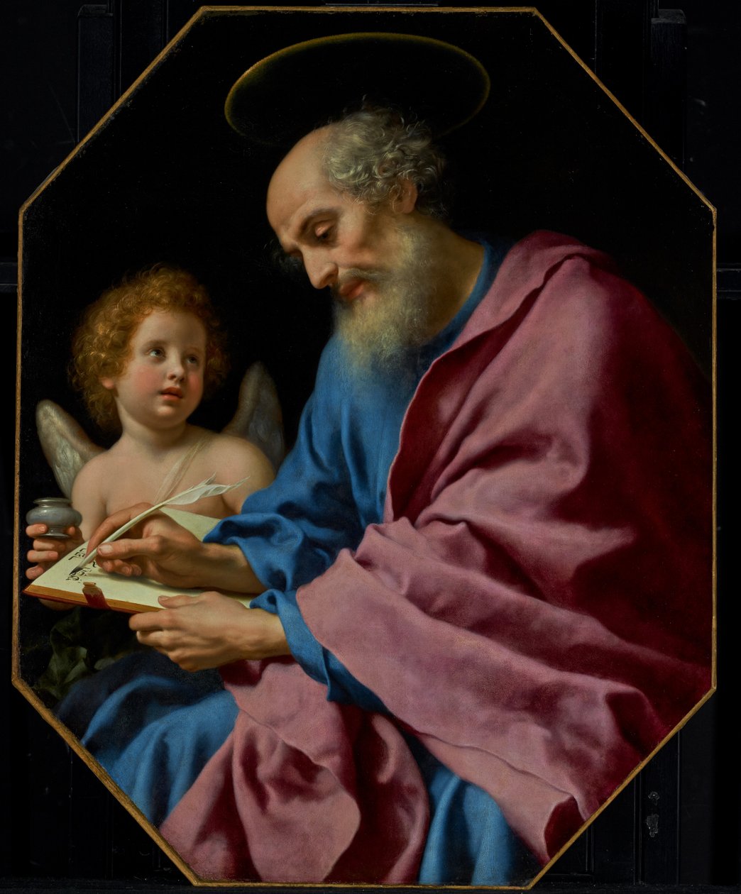 Szent Máté evangéliumának megírása alkotó: Carlo Dolci