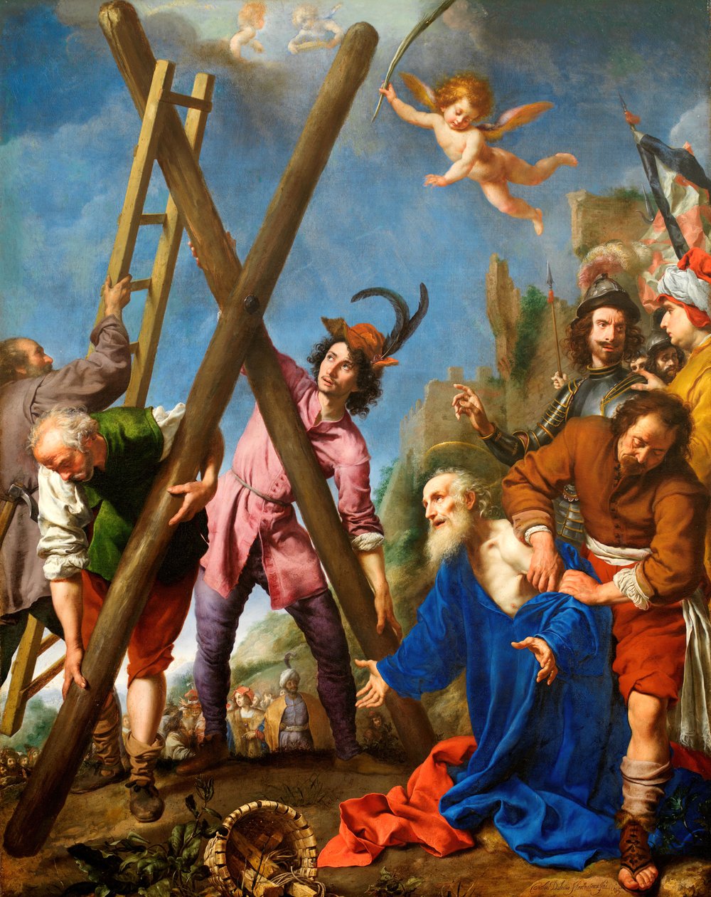 Szent András mártírhalála előtt imádkozik, 1643. alkotó: Carlo Dolci