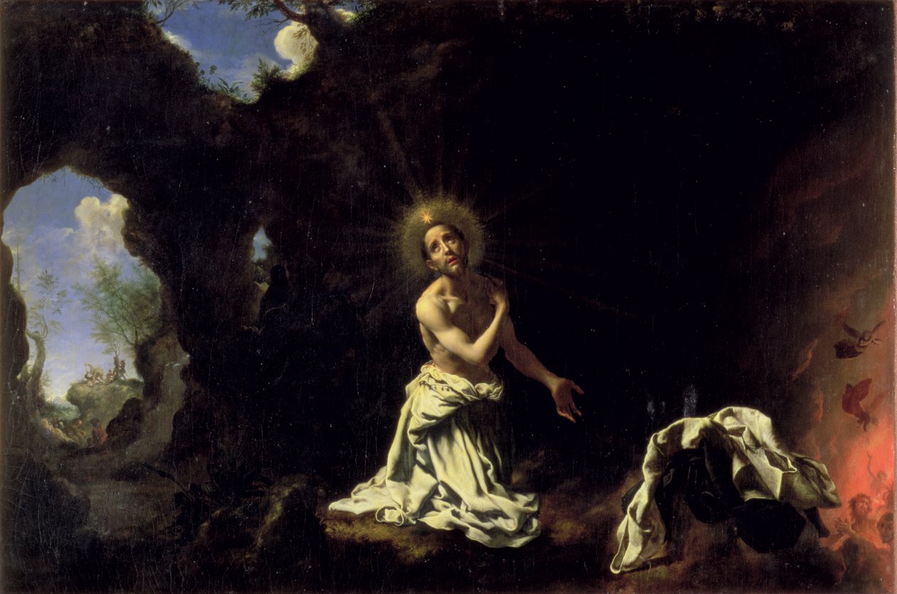 Szent Domonkos bűnbánó alkotó: Carlo Dolci