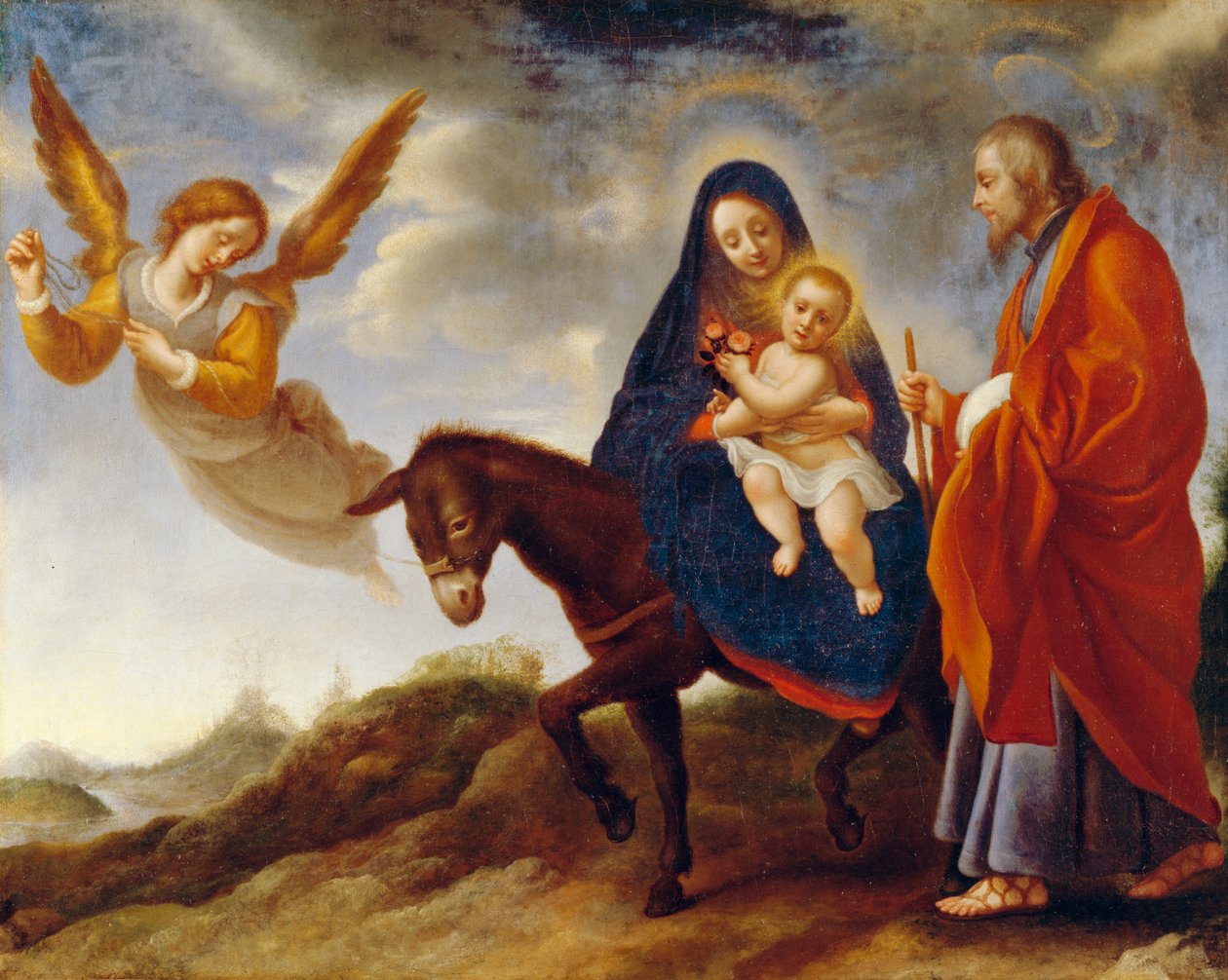 Repülés Egyiptomba, 164850 körül alkotó: Carlo Dolci