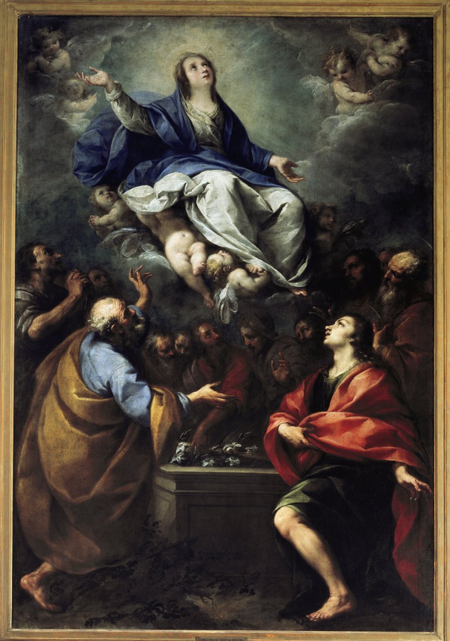 Mária mennybemenetele. (olajfestmény alkotó: Carlo Francesco Nuvolone