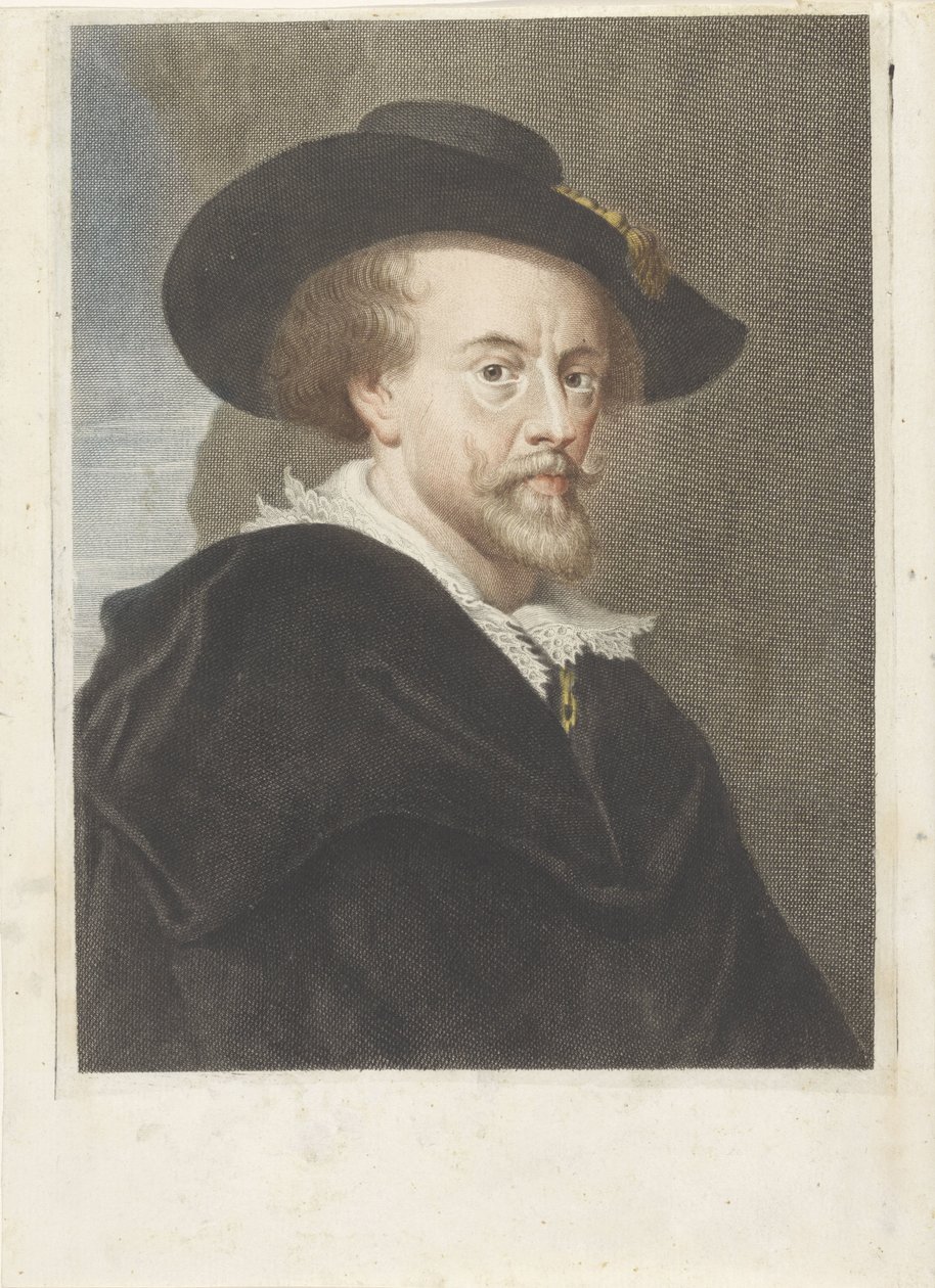 Peter Paul Rubens művész portréja Művészek portréi (sorozat címe) alkotó: Carlo Gregori (attributed to)