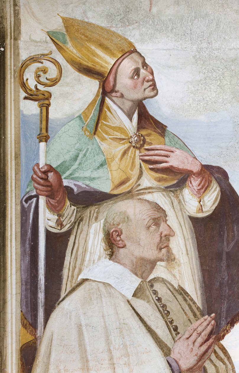 Szűz koronázása (freskó) (3498781 részlet) alkotó: Carlo Innocenzo Carloni