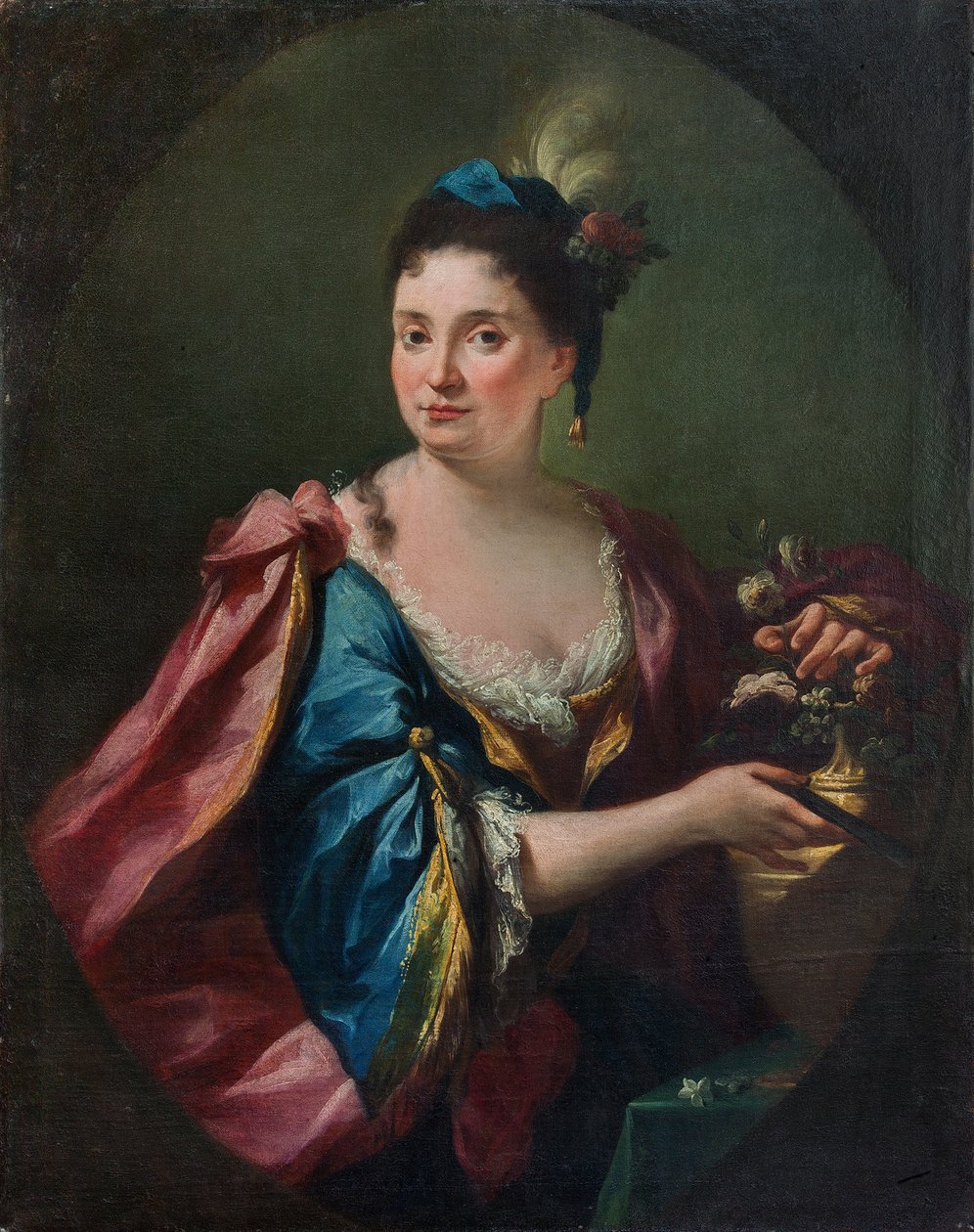 Caterina Corbelini (?) portréja, 1730 körül (olaj, vászon) alkotó: Carlo Innocenzo Carloni
