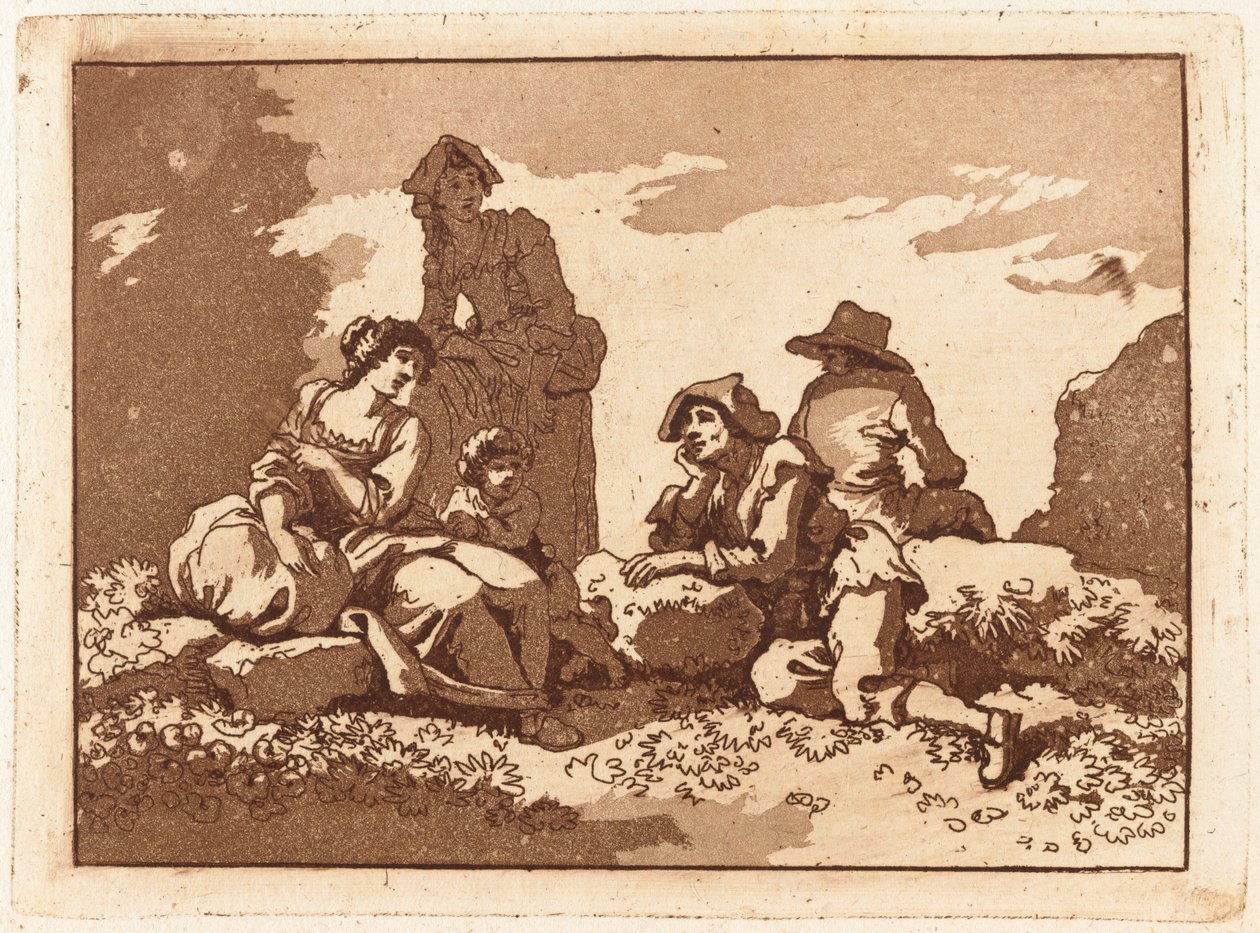 Család a nyugalomban alkotó: Carlo Labruzzi