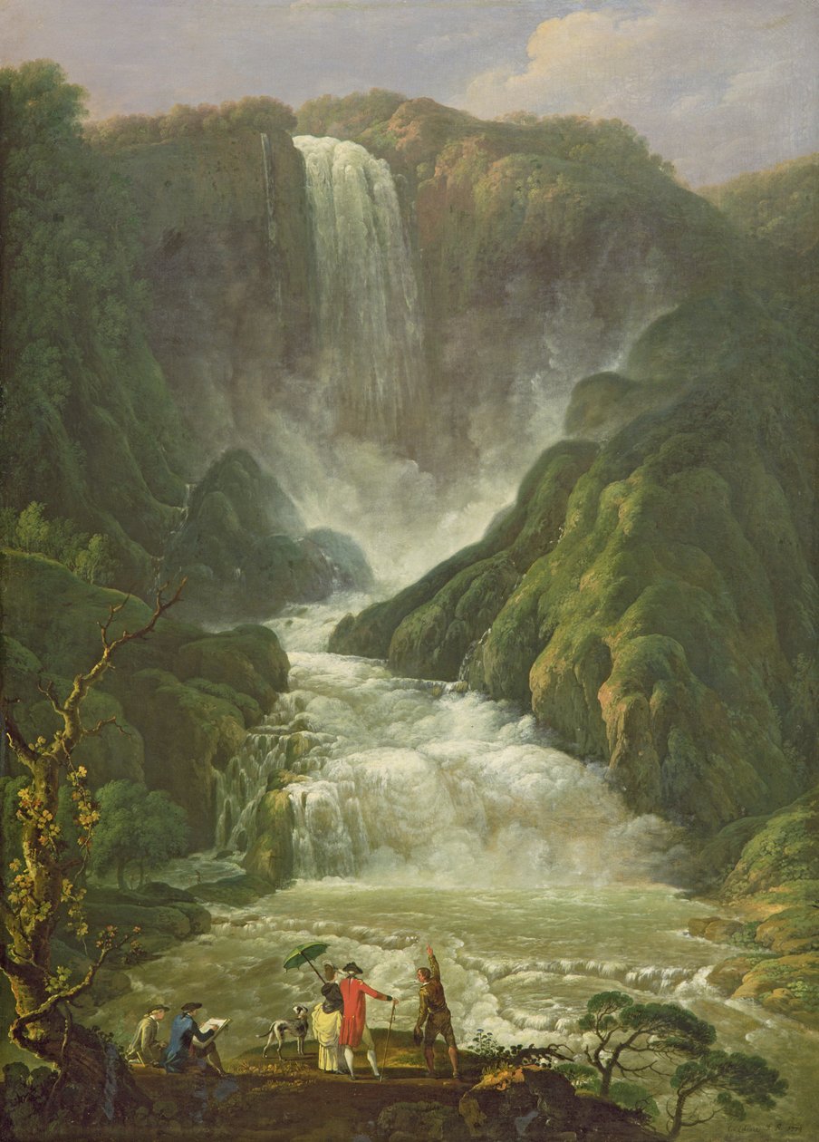 Terni vízesése alkotó: Carlo Labruzzi