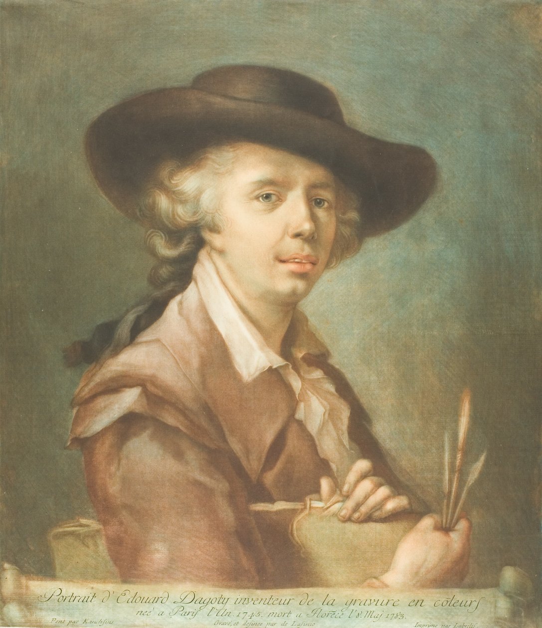 Edouard Dagoty portréja alkotó: Carlo Lasinio