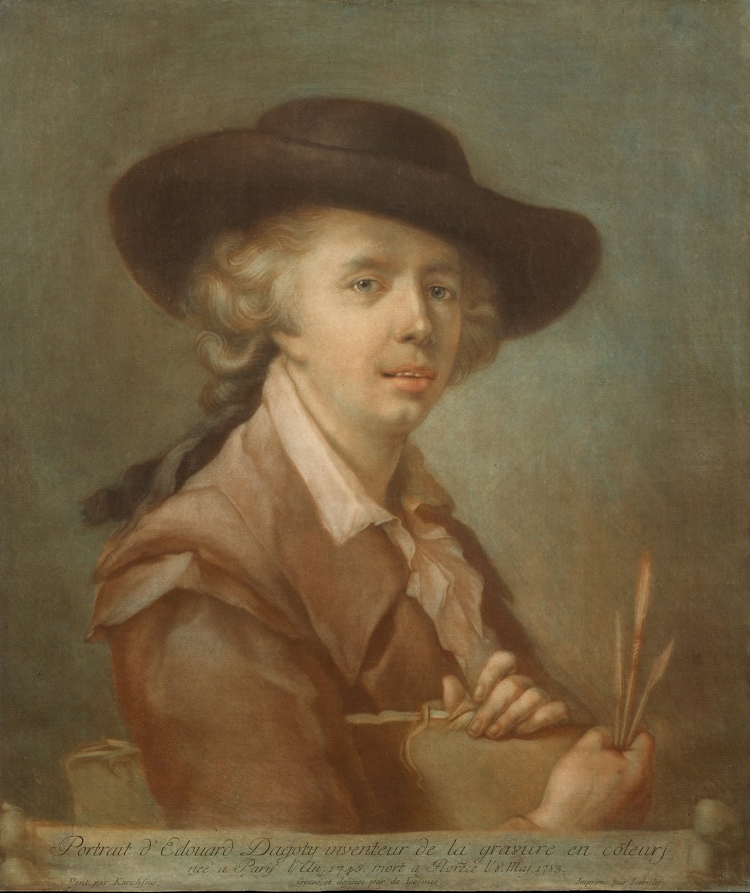 Edouard Gautier-Dagoty portréja, 1783. alkotó: Carlo Lasinio
