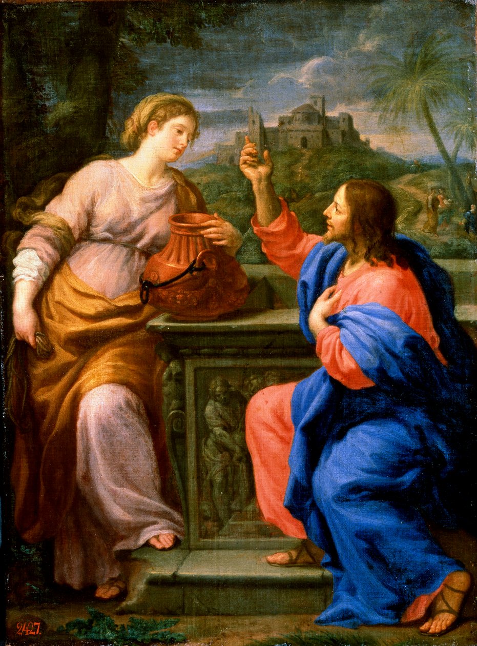 Krisztus és a szamaritánus nő a Jacobs-kútnál. század körül. alkotó: Carlo Maratta