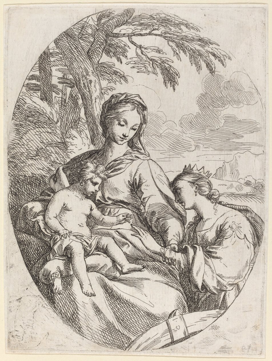 Szent Katalin misztikus házassága alkotó: Carlo Maratta
