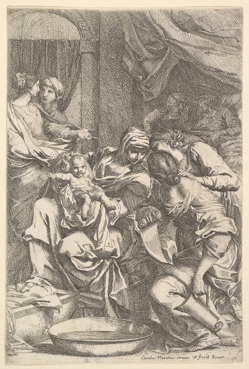 A Szűz születése. alkotó: Carlo Maratta or Maratti