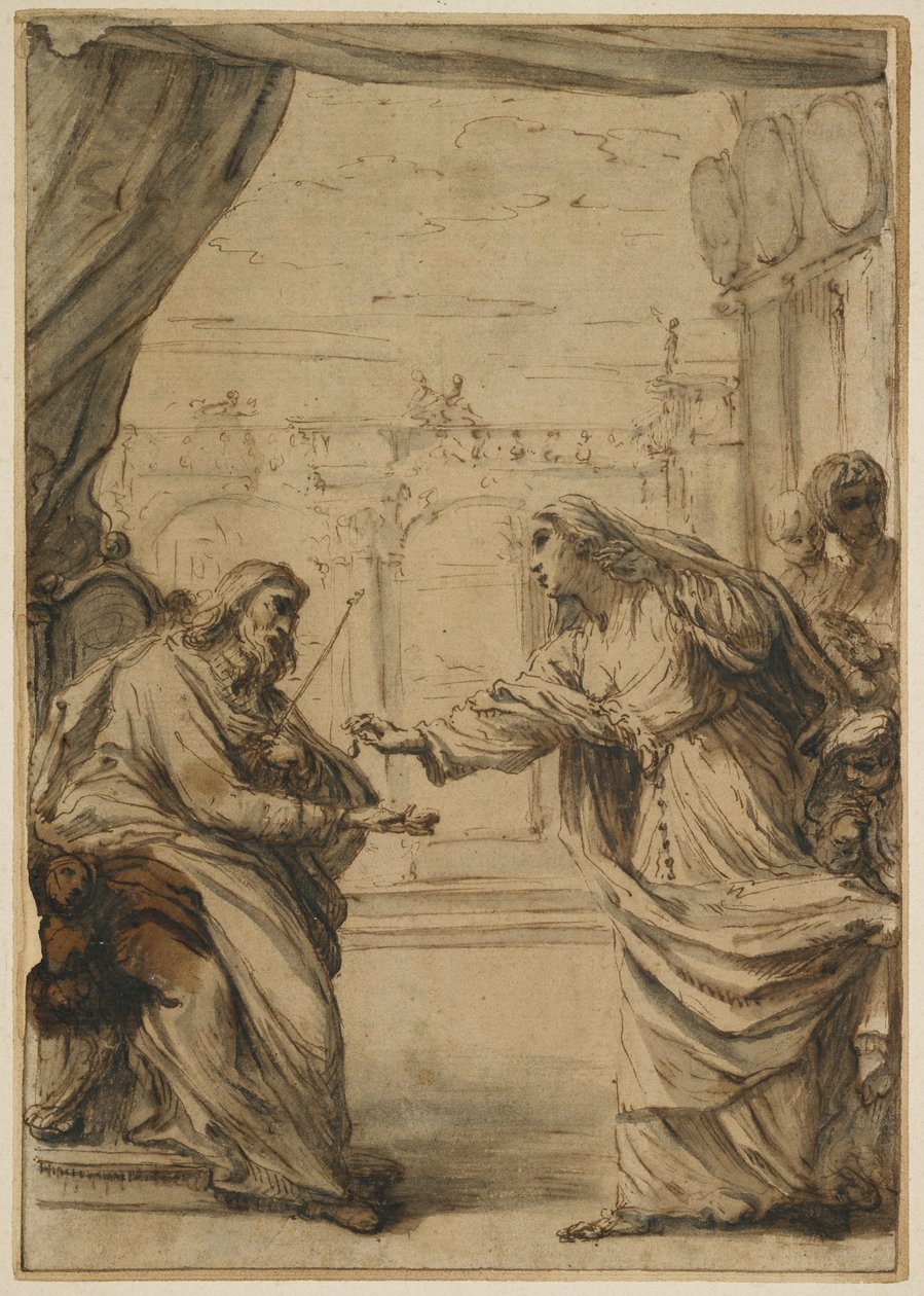 A Rospigliosi család tisztelegve IX. Kelemen pápának, 1667-1669 alkotó: Carlo Maratta or Maratti