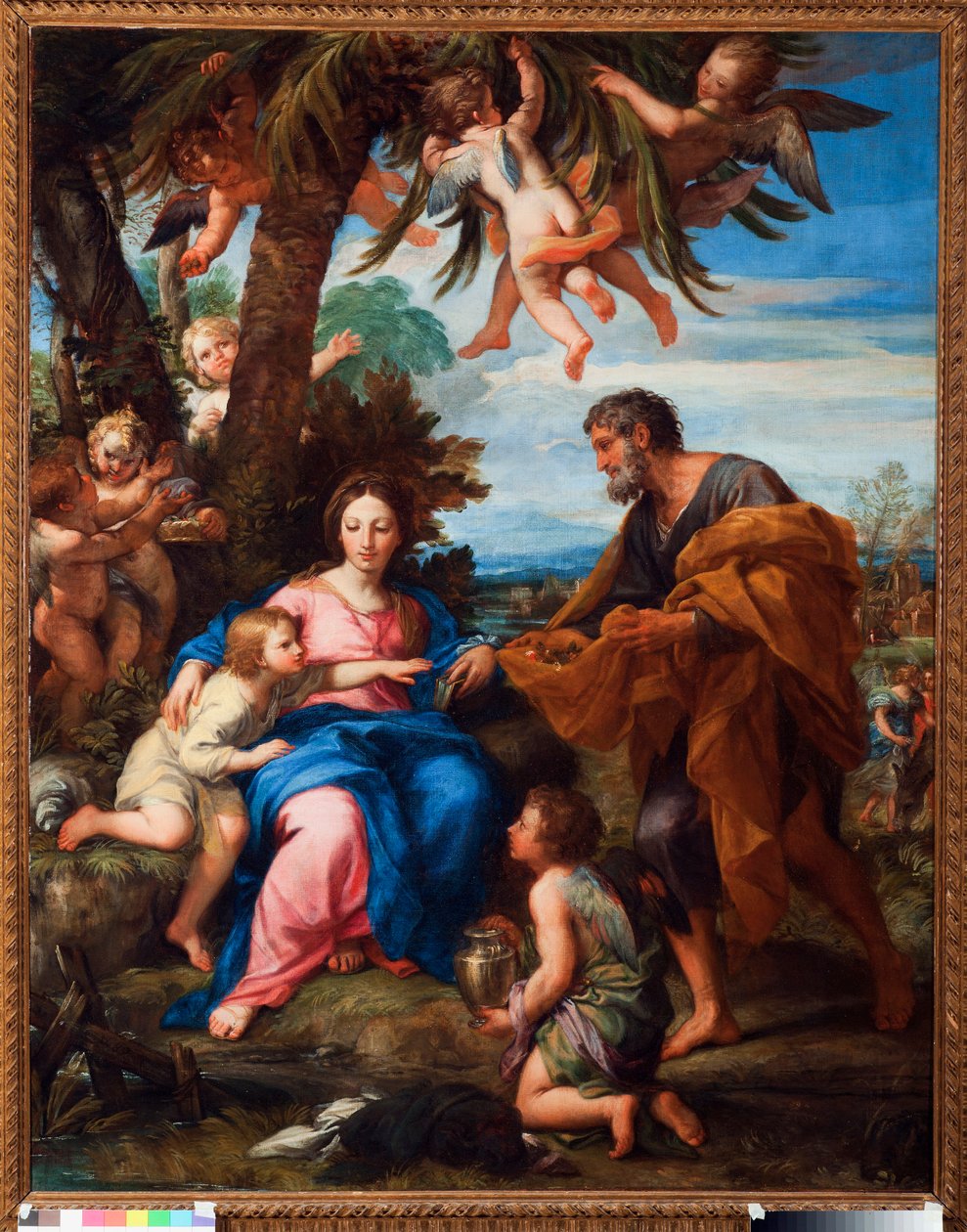 Pihenés Egyiptomba való repülés közben Carlo Maratti festménye (1625-1713) alkotó: Carlo Maratti
