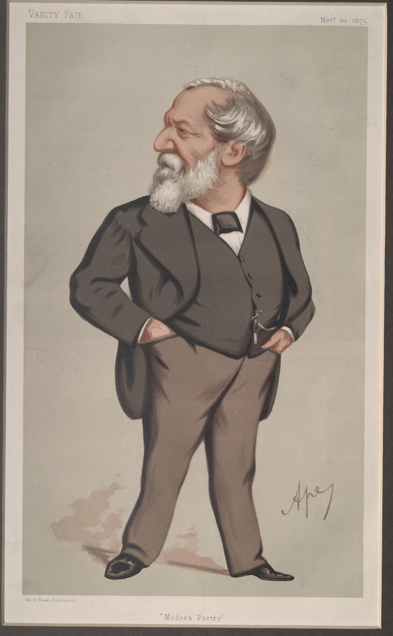 Robert Browning, Vanity Fair, 1875-11-20 alkotó: Carlo Pellegrini