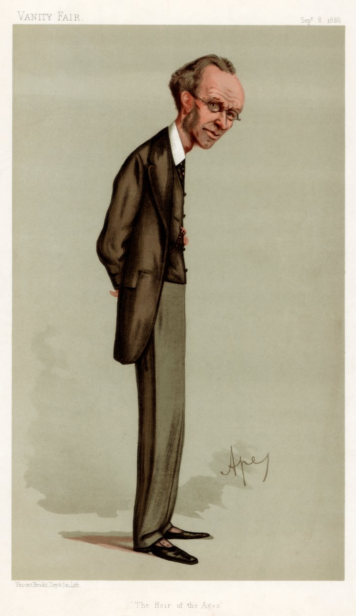 A korok örököse, James Payn angol regényíró, 1888. alkotó: Carlo Pellegrini