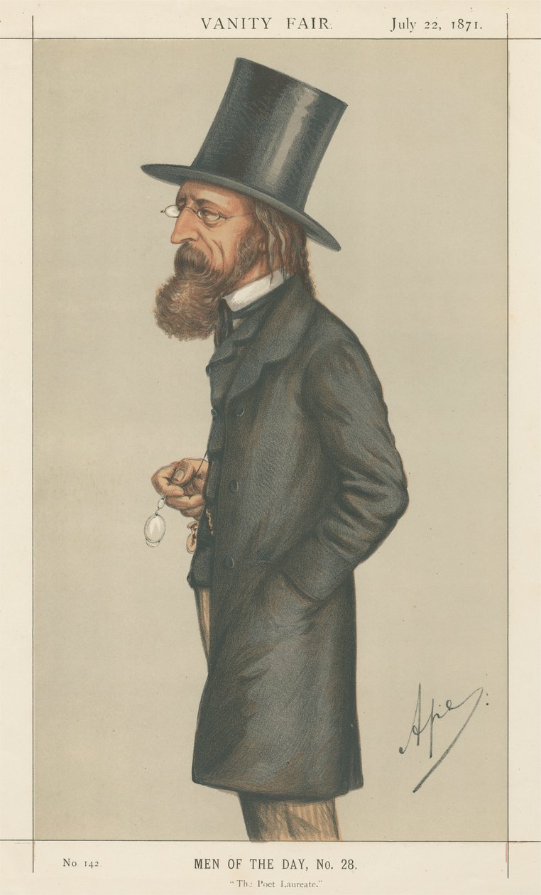 A költő díjazottja, Lord A. Tennyson (Vanity Fair sorozat) alkotó: Carlo Pellegrini