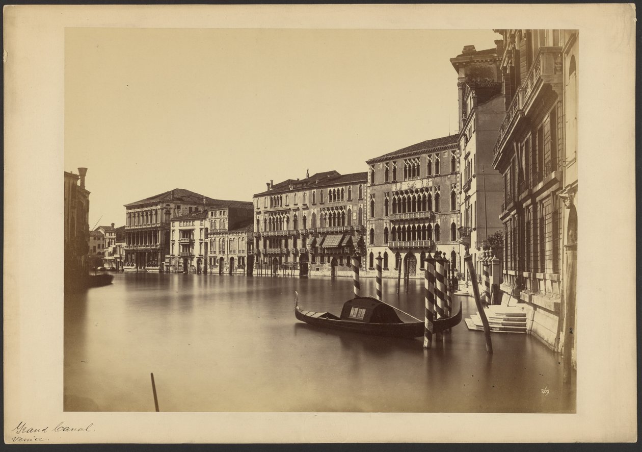 A Canal Grande a Palazzo Grimanitól a S. Polo-ig alkotó: Carlo Ponti