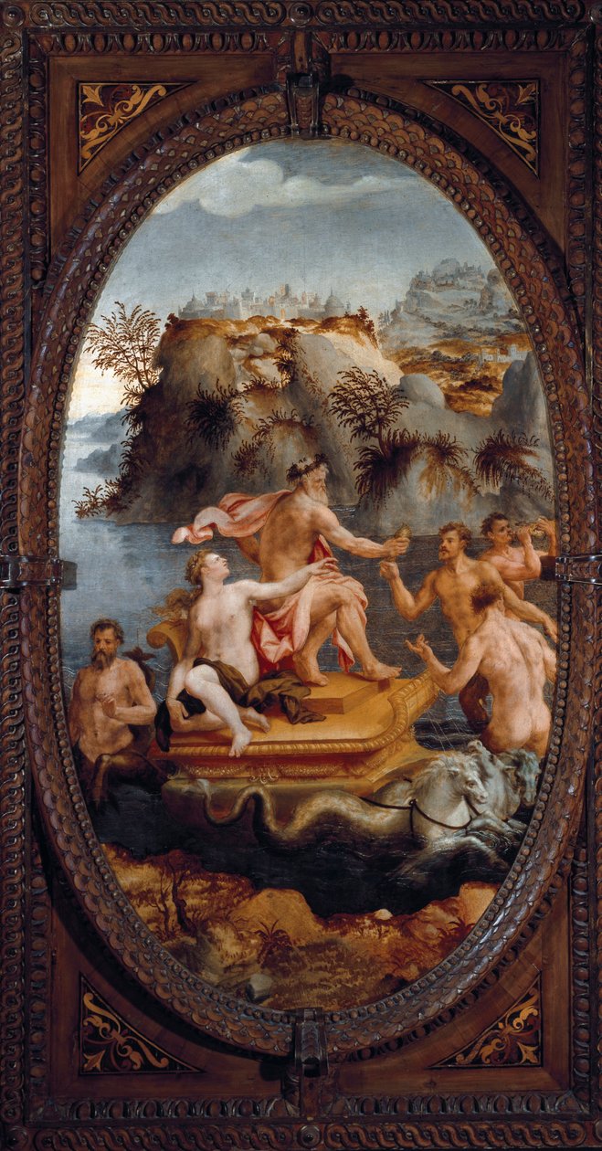 Neptunusz és amfitrit (festészet alkotó: Carlo Portelli