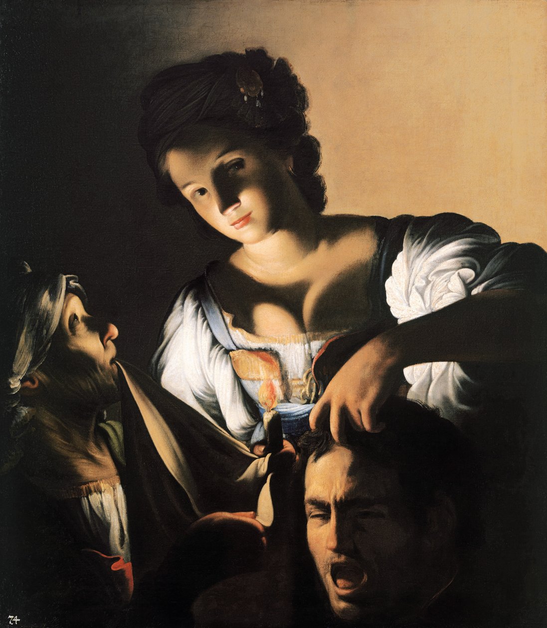 Judit Holofernész fejével, kb. 1610-1615. alkotó: Carlo Saraceni