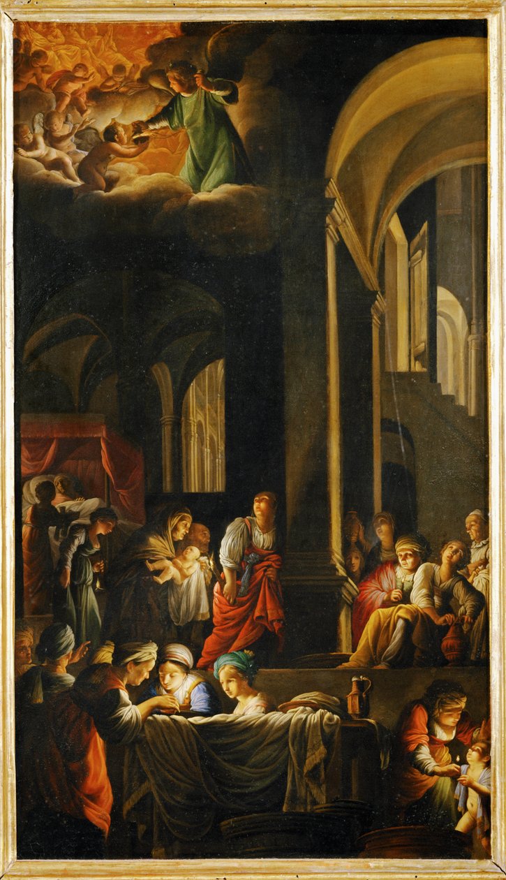 La naissance de la Vierge - Szűz Mária születése ... alkotó: Carlo Saraceni