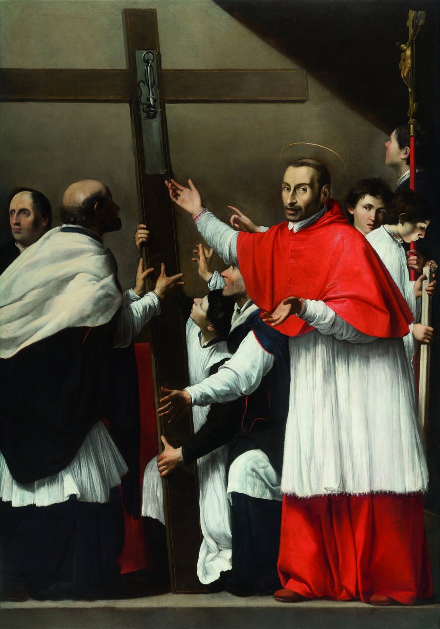 A Szentköröm felmagasztalása Borromeo Szent Károllyal alkotó: Carlo Saraceni
