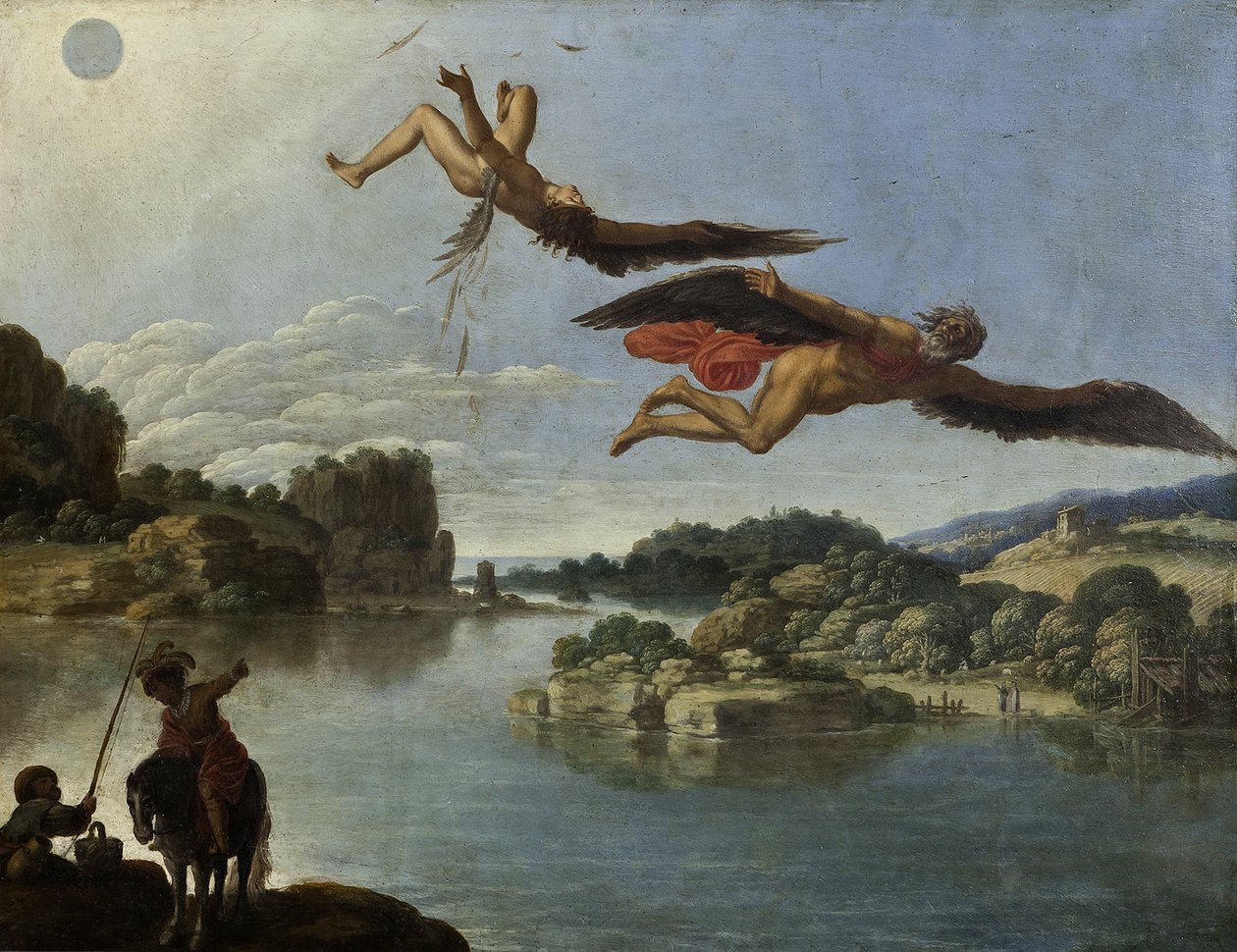 Ikarosz bukása alkotó: Carlo Saraceni