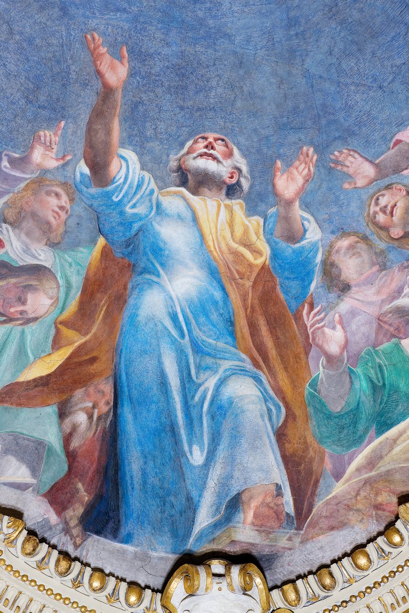 A Szentlélek leszállása a tizenkét apostolra (részlet), 1575 körül alkotó: Carlo Urbino