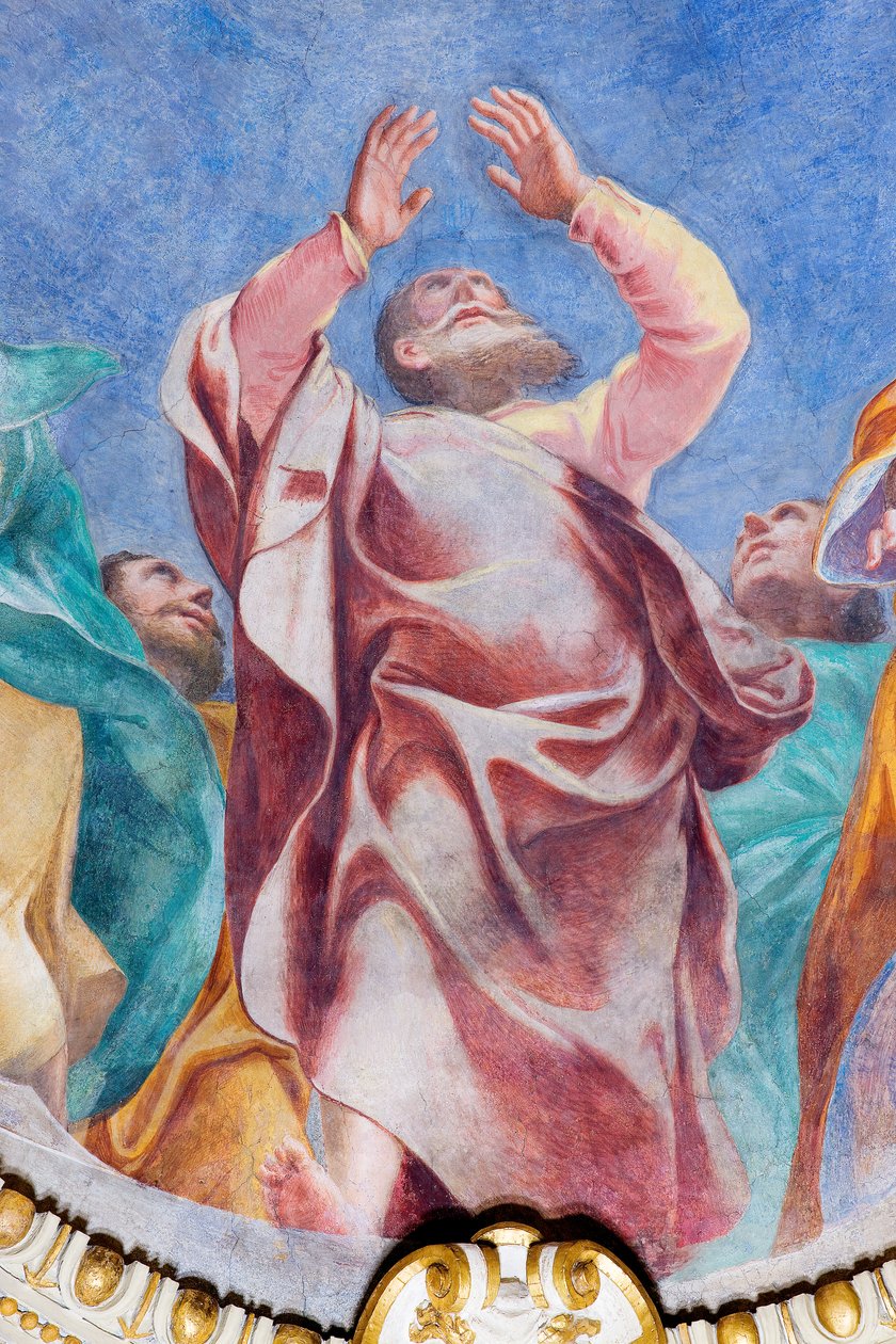 A Szentlélek leszállása a tizenkét apostolra (részlet), 1575 körül alkotó: Carlo Urbino