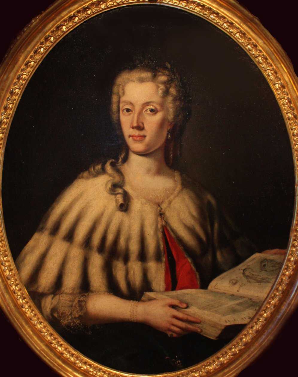 Laura Bassi portréja 1711-1778, XVIII. század közepe... alkotó: Carlo Vandi