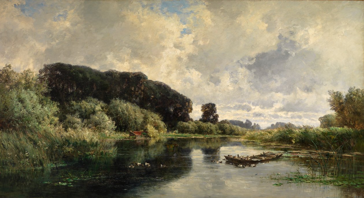 Cercanias de Vriesland (Holanda) alkotó: Carlos de Haes