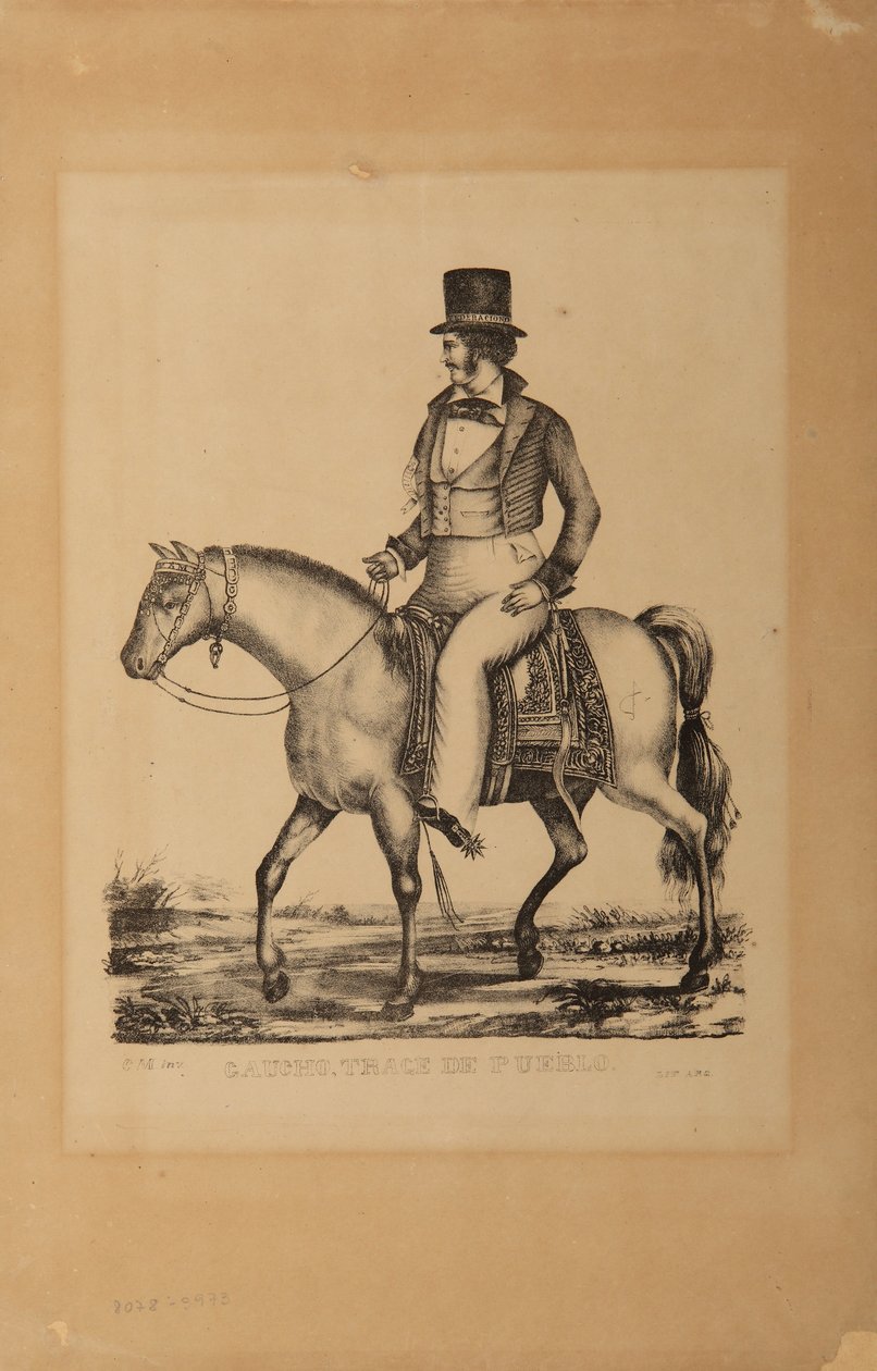 Gaucho, traje de pueblo - Carlos Morel alkotó: Carlos Morel