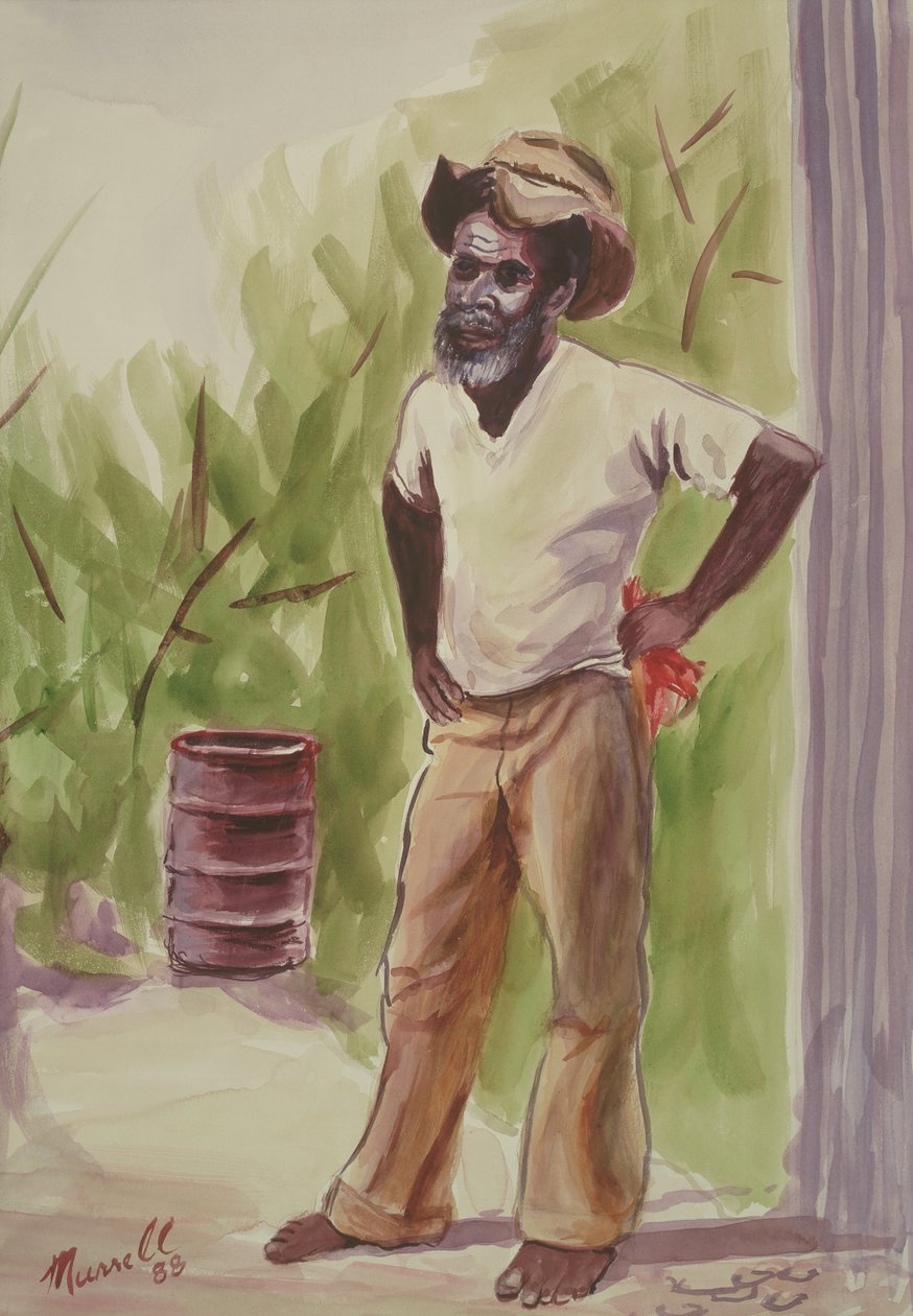 Breaktime, 1989 (wc papíron) alkotó: Carlton Murrell