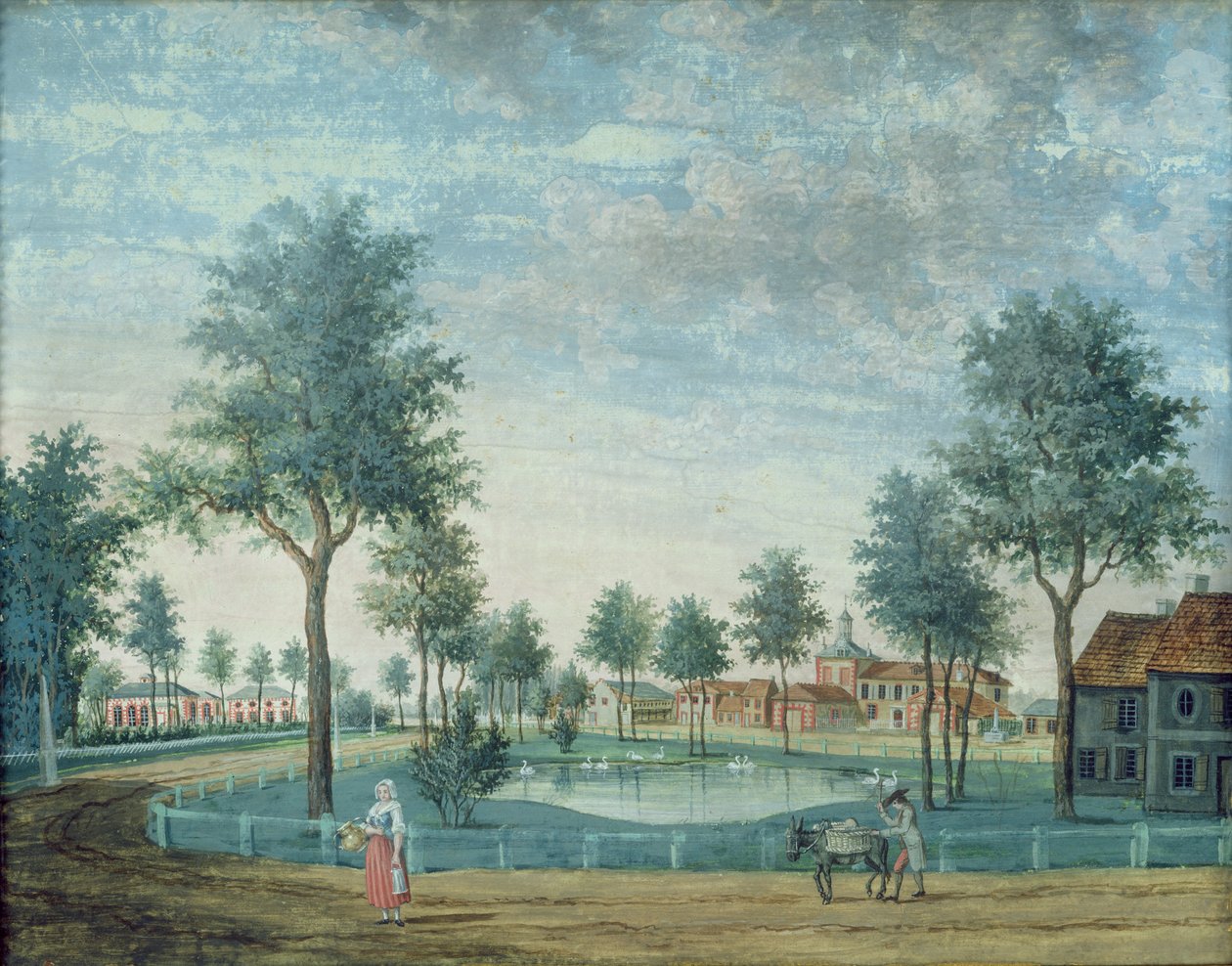 A farm, Parc du Raincy alkotó: Louis Carrogis dit Carmontelle