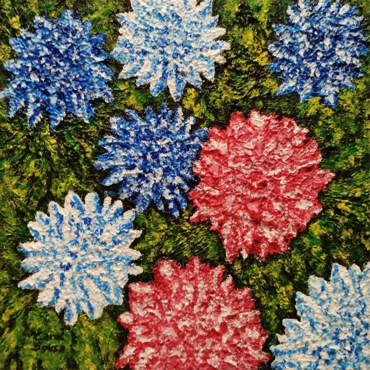 Flores entre la hierba alkotó: Carol Sousa Cuello
