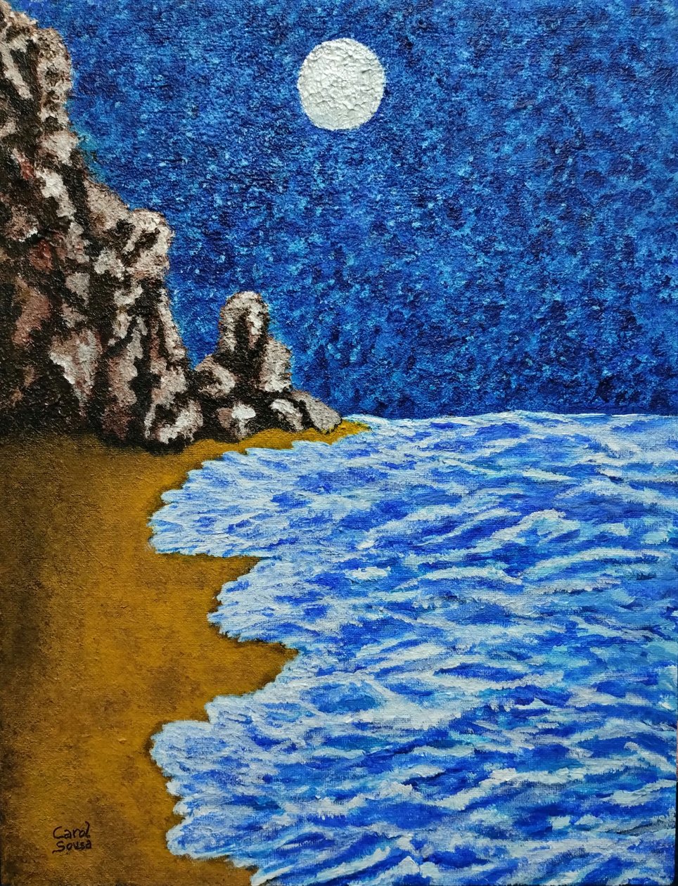 Holdfényes strand alkotó: Carol Sousa Cuello