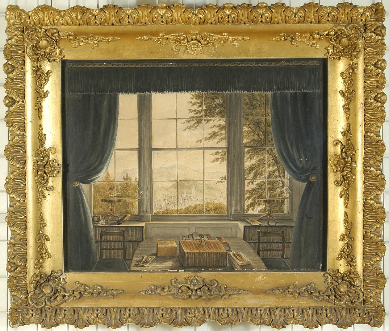 A Greta Hall dolgozószobájának déli ablaka, 1841 alkotó: Caroline Bowles