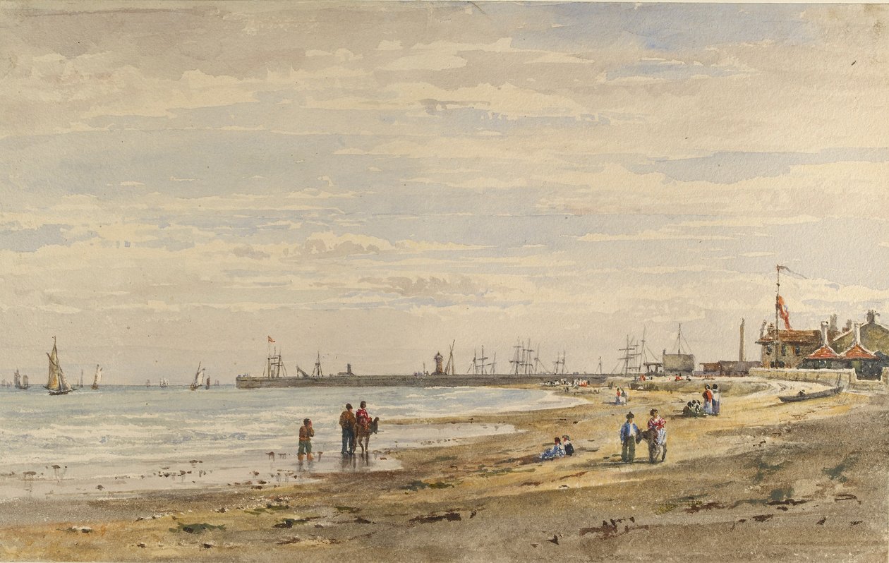 Ramsgate móló, 1838. augusztus alkotó: Caroline Davidson