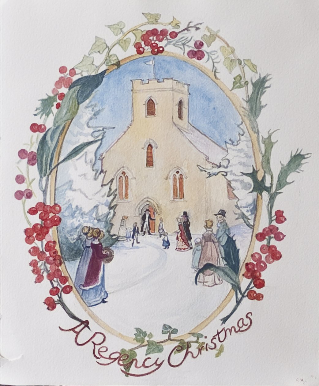 Regency Christmas, 2008 (wc papíron) alkotó: Caroline Hervey Bathurst