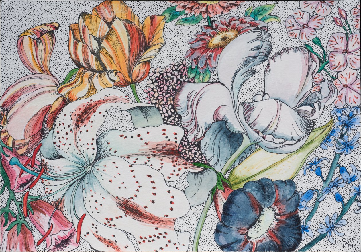 Összevissza virágok, 1991 alkotó: Carolyn Hubbard Ford