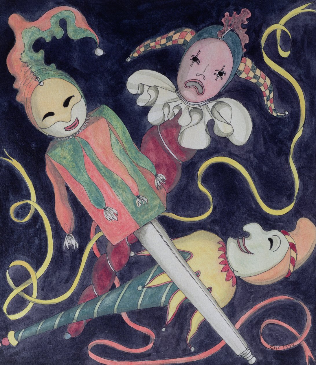 The Jesters Puppets (wc papíron) alkotó: Carolyn Hubbard Ford